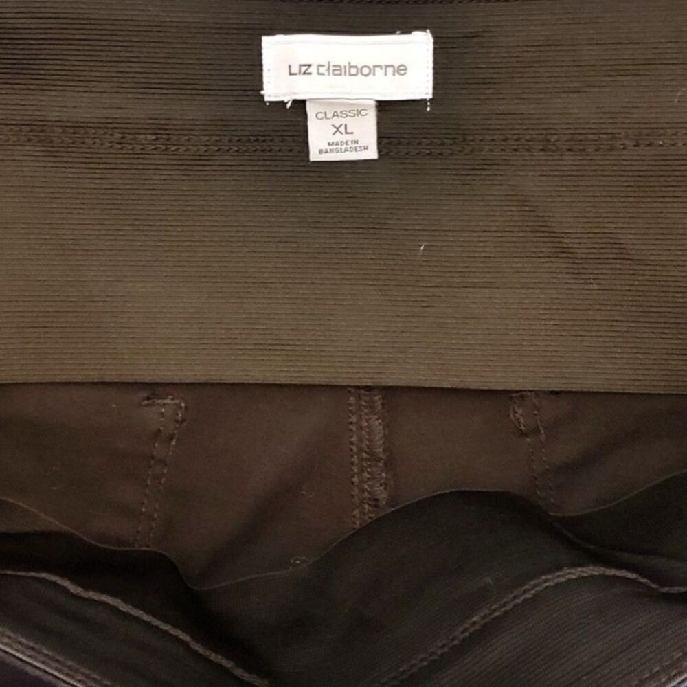 Liz Claiborne Women Classic Pants Hidden Elastic Waist Black Size XL - Picture 7 of 8